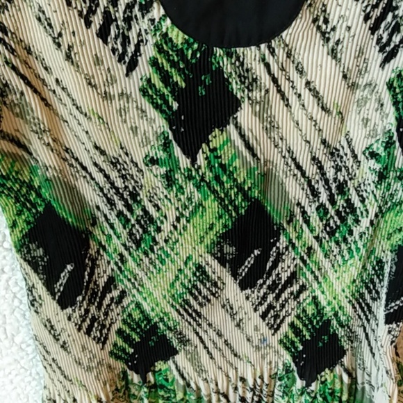 Cato shirt M green black and beige - Picture 3 of 5